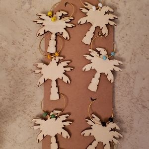 New wooden handmade fun wine/ beverage charms